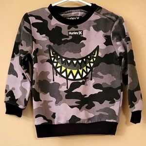Hurley grey camo crew neck sweatshirt